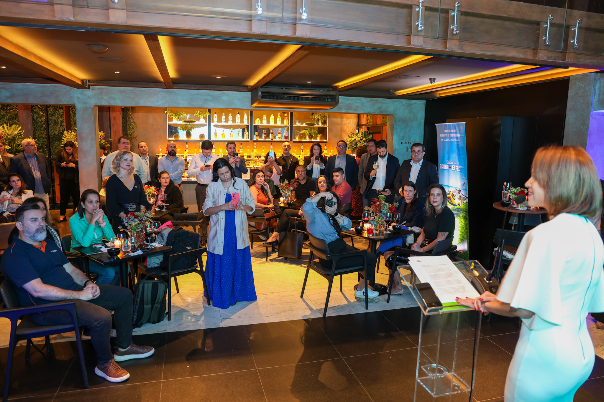 Ronella Croes, CEO do Turismo de Aruba durante evento em São Paulo Ronella Croes, CEO do Turismo de Aruba durante evento em São Paulo