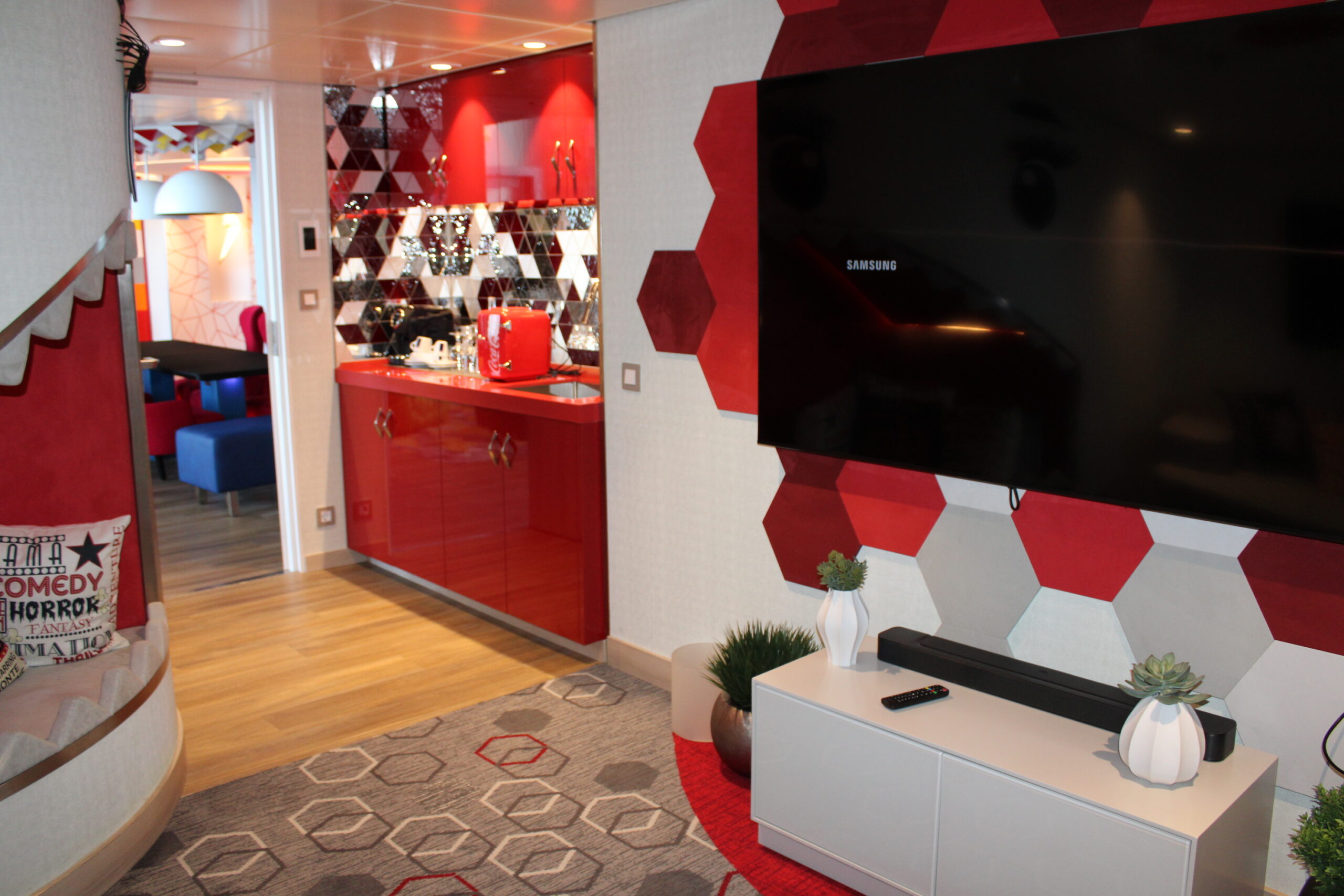 Sala de cinema da Ultimate Family Suite