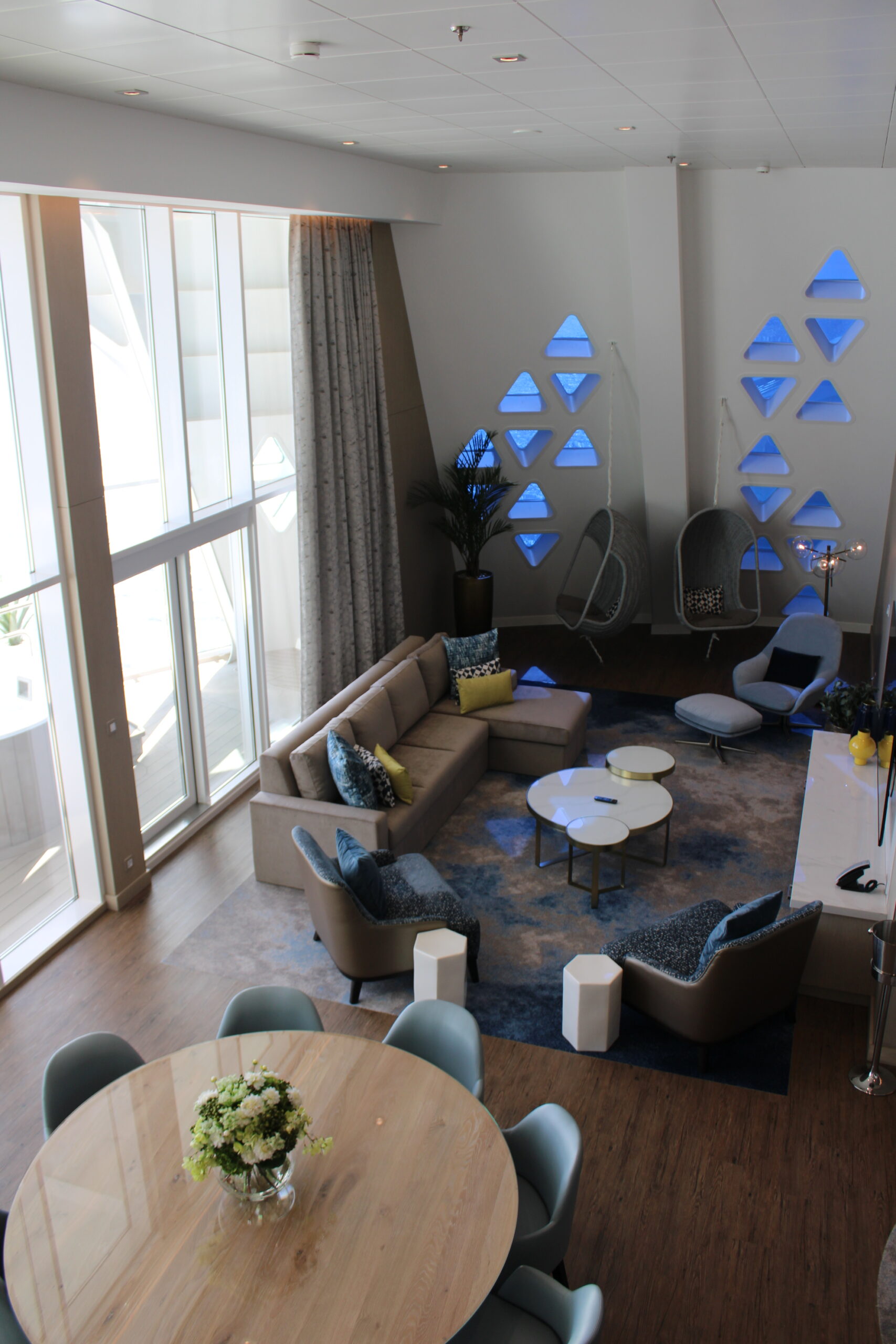 Sala de estar da Royal Loft Suite