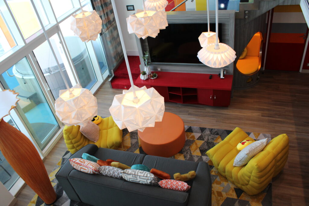 Sala de estar da Ultimate Family Suite