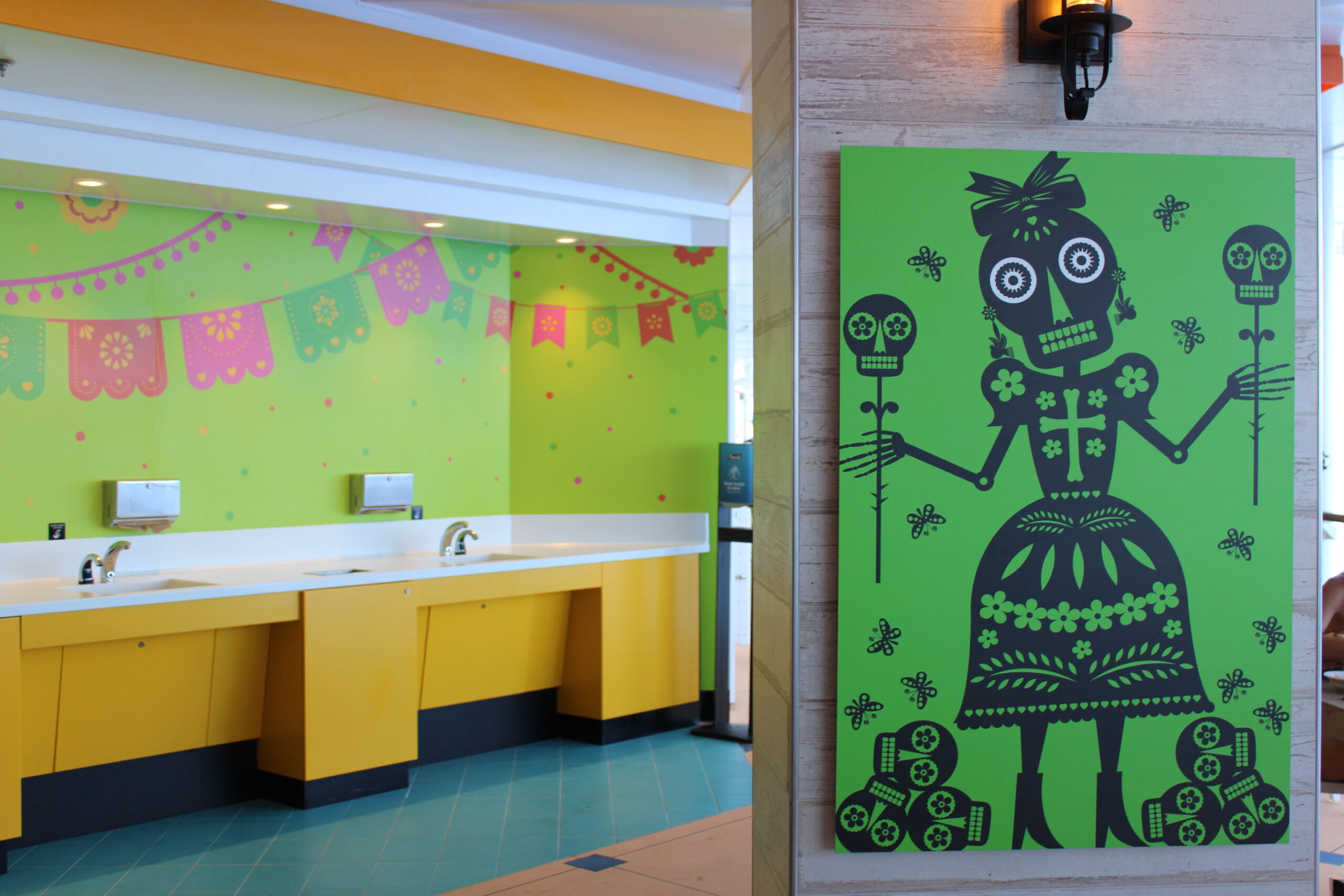 Temática mexicana na decoração do restaurante