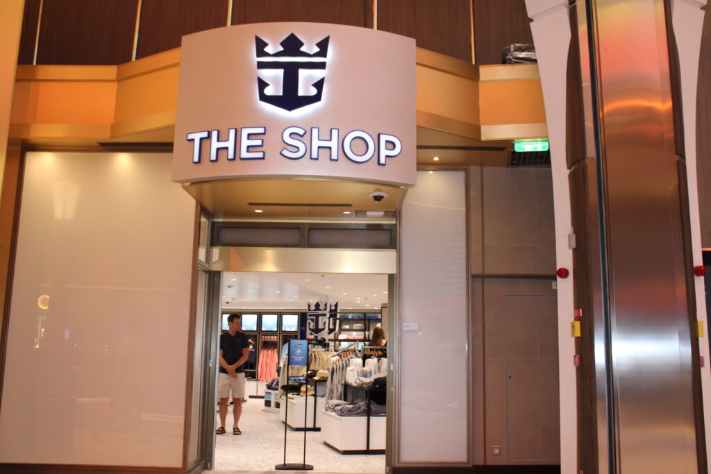 The Shop vende produtos da Royal Caribbean