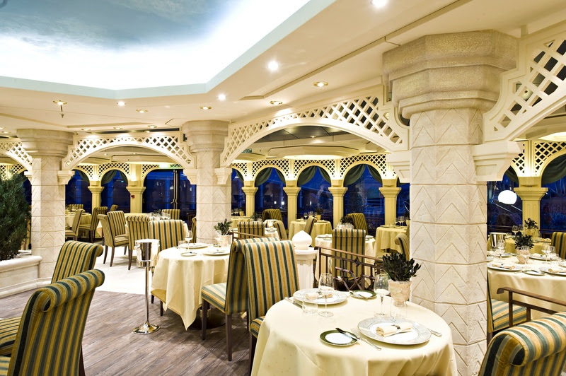 O restaurante do MSC Yacht Club, L'Olivo