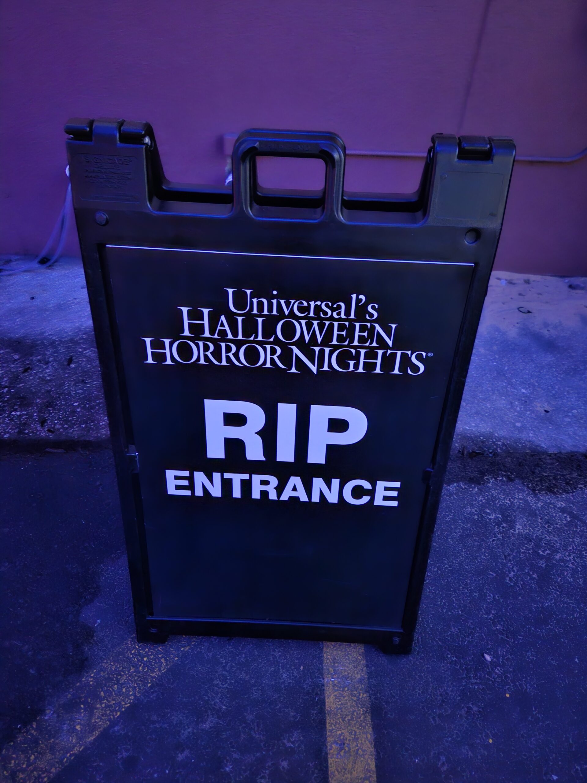 Sinalização para o RIP Tour