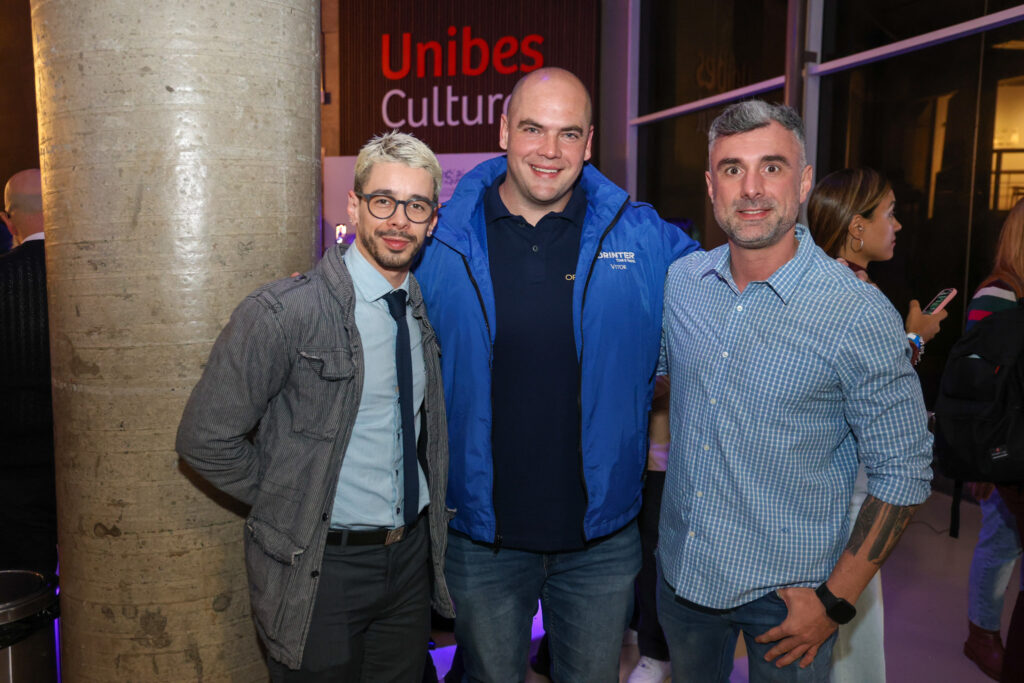 Abraão Mota, Vitor Santos e Pedro Motta, da Orinter
