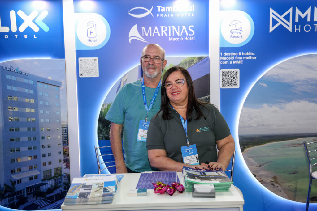 Afonso Zaneti e Ana Guilhermina, da Marinas Maceió Hotel