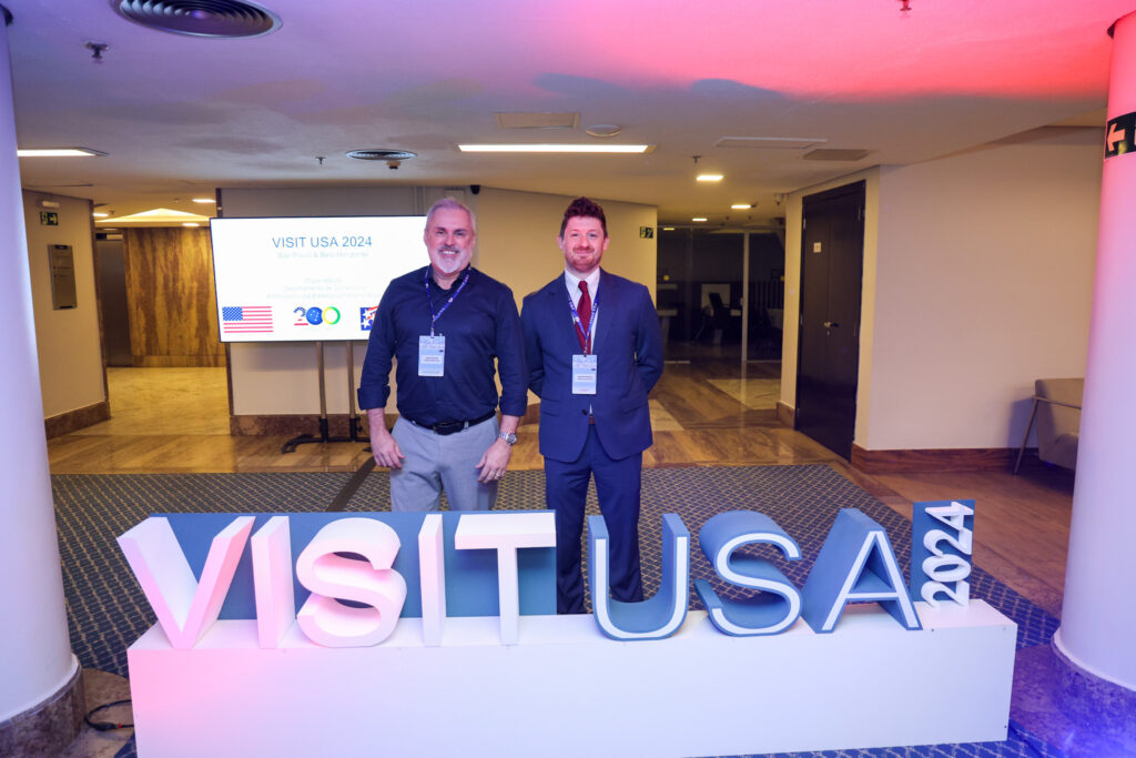 Allan Colen, da Travel South USA e Nathan Traurig, do Consulado EUA