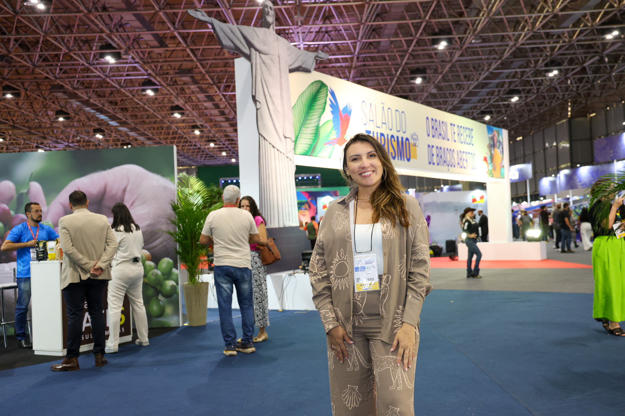 Ana Carla, Secretária Executiva do Ministério do Turismo durante o Salão do Turismo