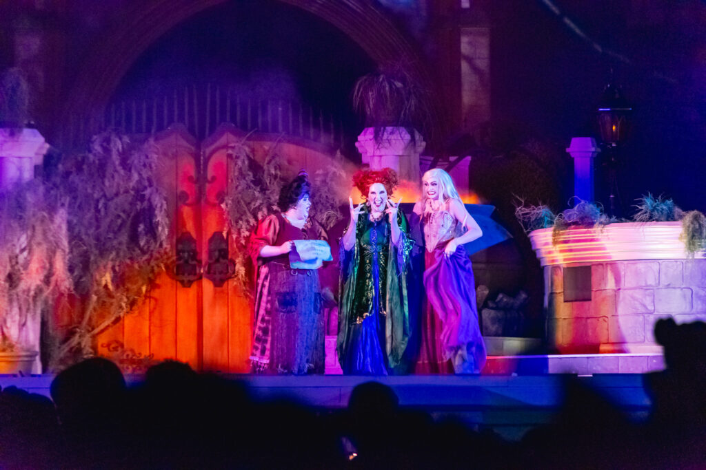 As irmãs Sanderson foram a atração principal do show “Hoccus Poccus”