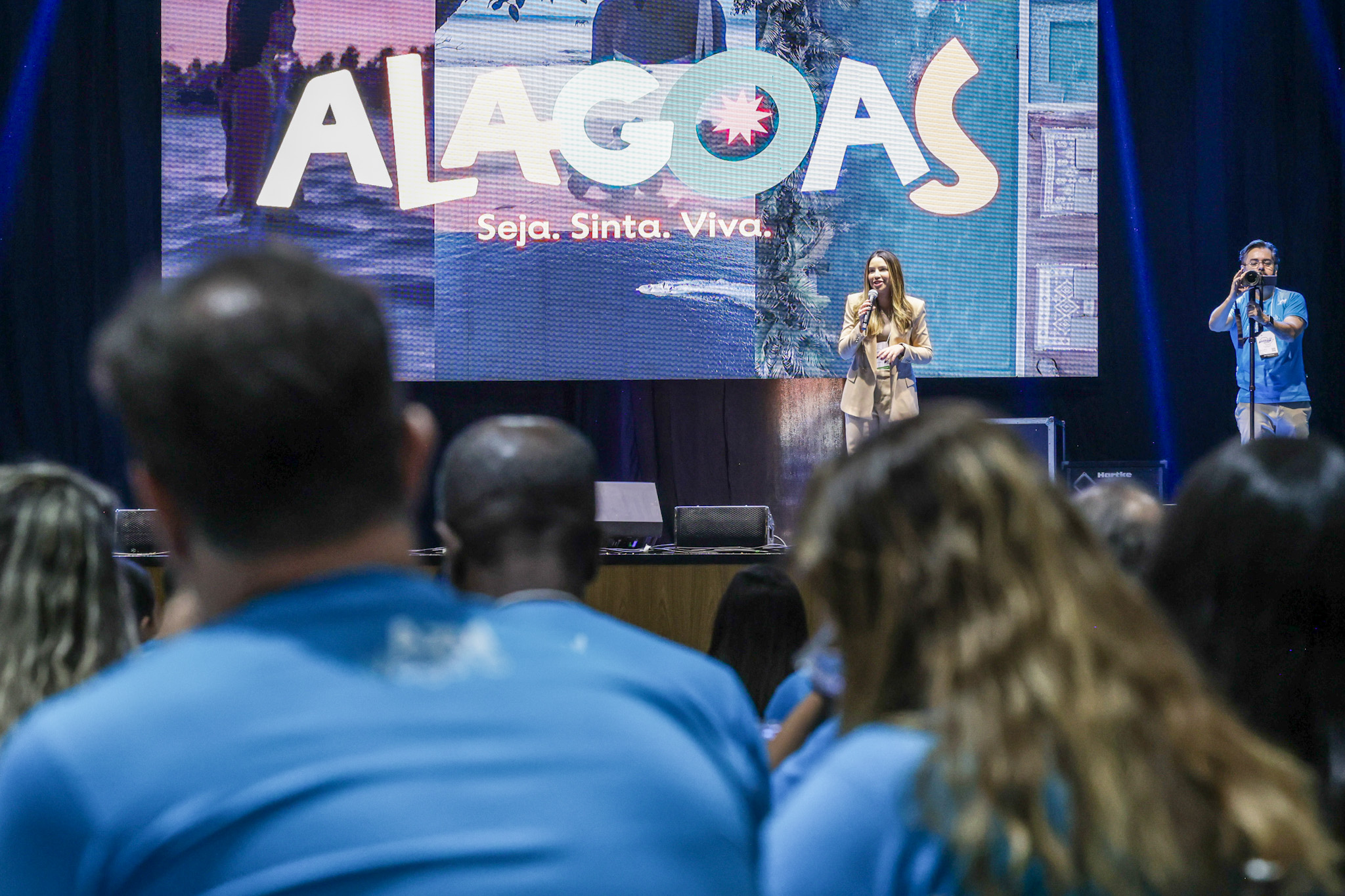 Bárbara Braga, secretária de Turismo de Alagoas durante evento da Azul Viagens