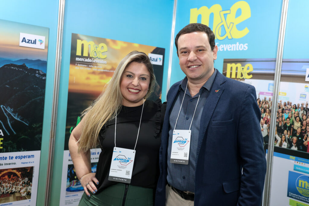 Bárbara Carneiro e Luíz Mazzoli, da Hotelaria Brasil