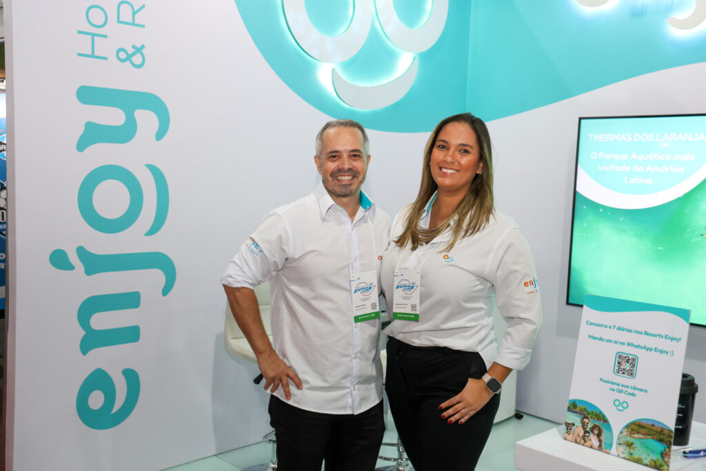 Bruno Bomfa e Naime Monteiro, do Enjoy Hotéis & Resorts