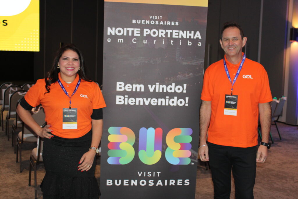 Cristiane Belmonte e Arnaldo Valenhes, executivos da Gol Cristiane Belmonte e Arnaldo Valenhes, executivos da Gol
