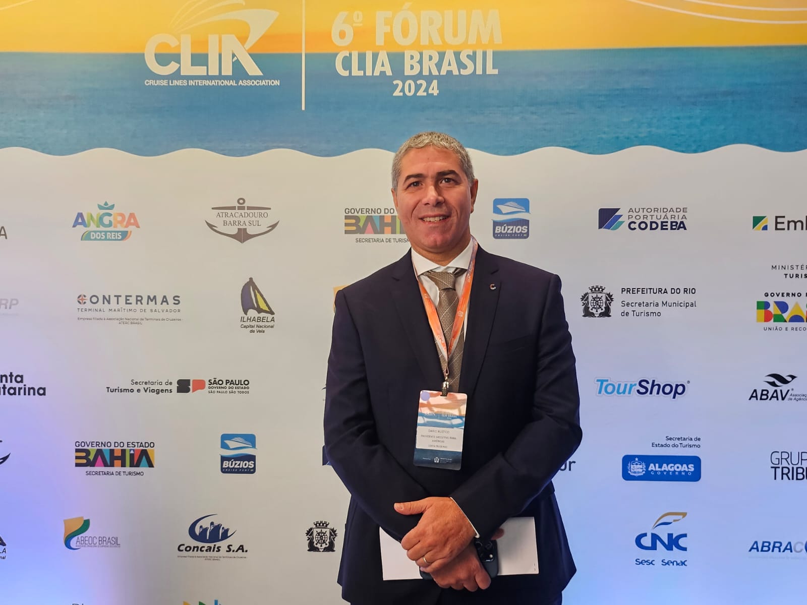 Dario Rustico, presidente-executivo da Costa Cruzeiros Dario Rustico, presidente-executivo da Costa Cruzeiros