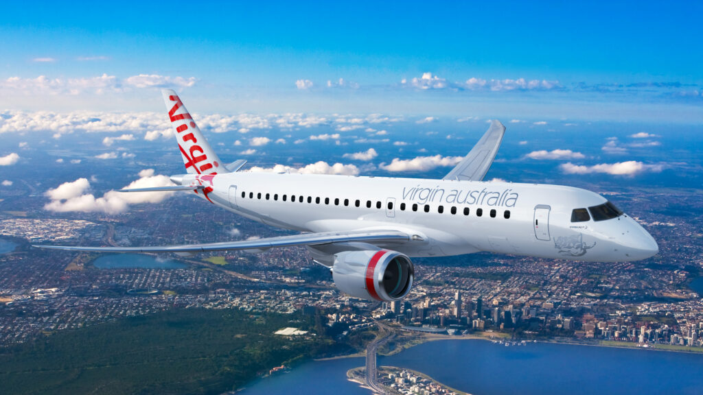 Renovação de frota: Virgin Australia encomenda 8 jatos E190-E2 da Embraer