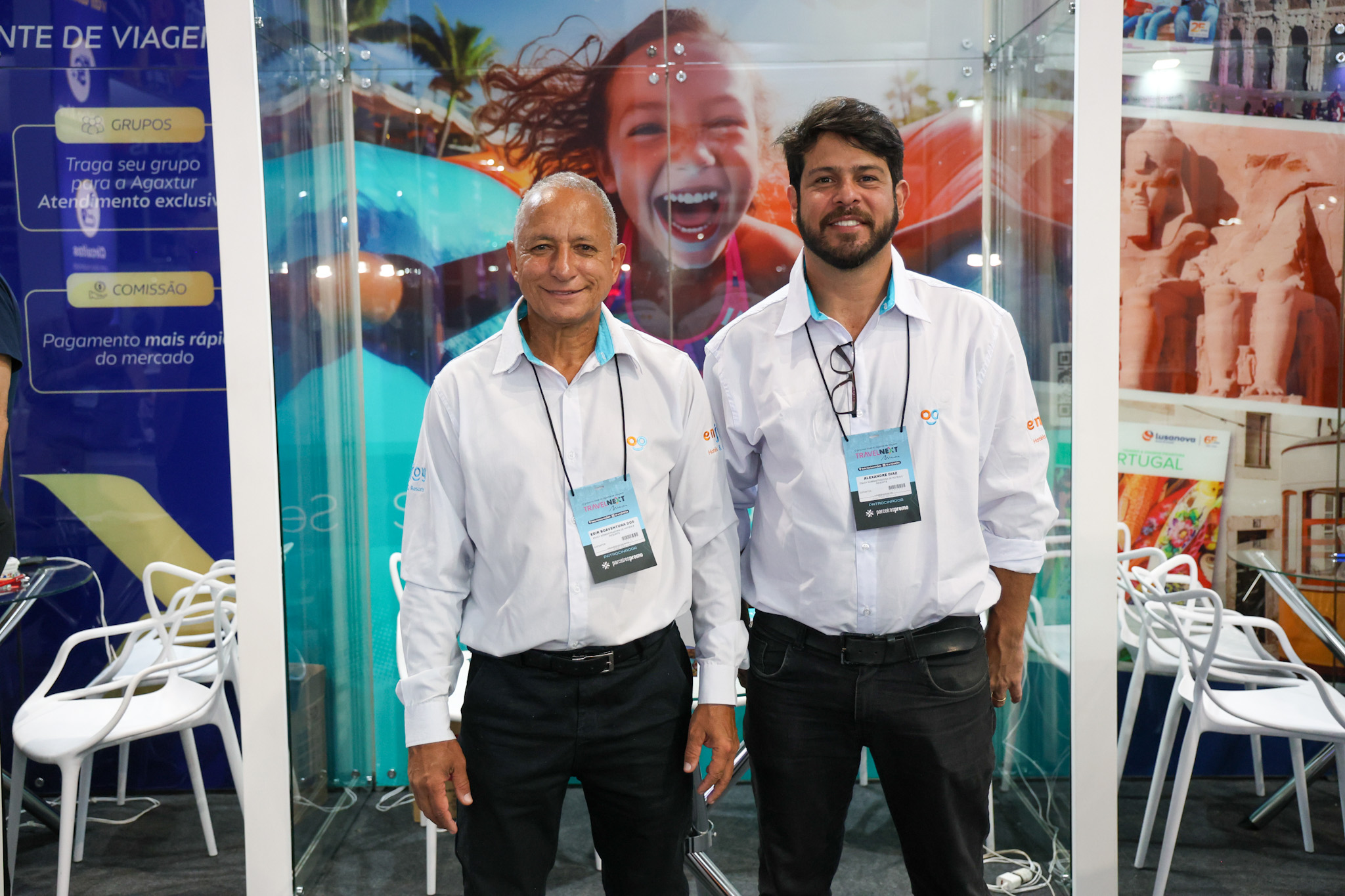 Edir Boaventura e Alexandre Diaz, da Emjoy Hotéis & Resorts Edir Boaventura e Alexandre Diaz, da Emjoy Hotéis & Resorts