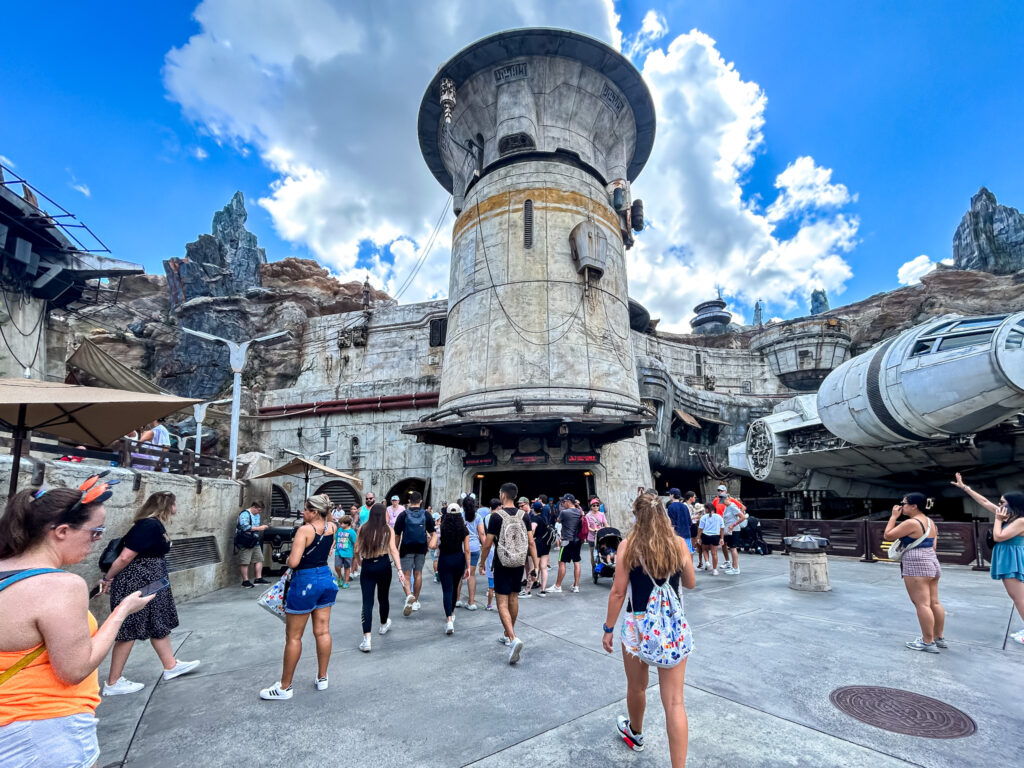 Entrada da atração Millennium Falcon Smugglers Run
