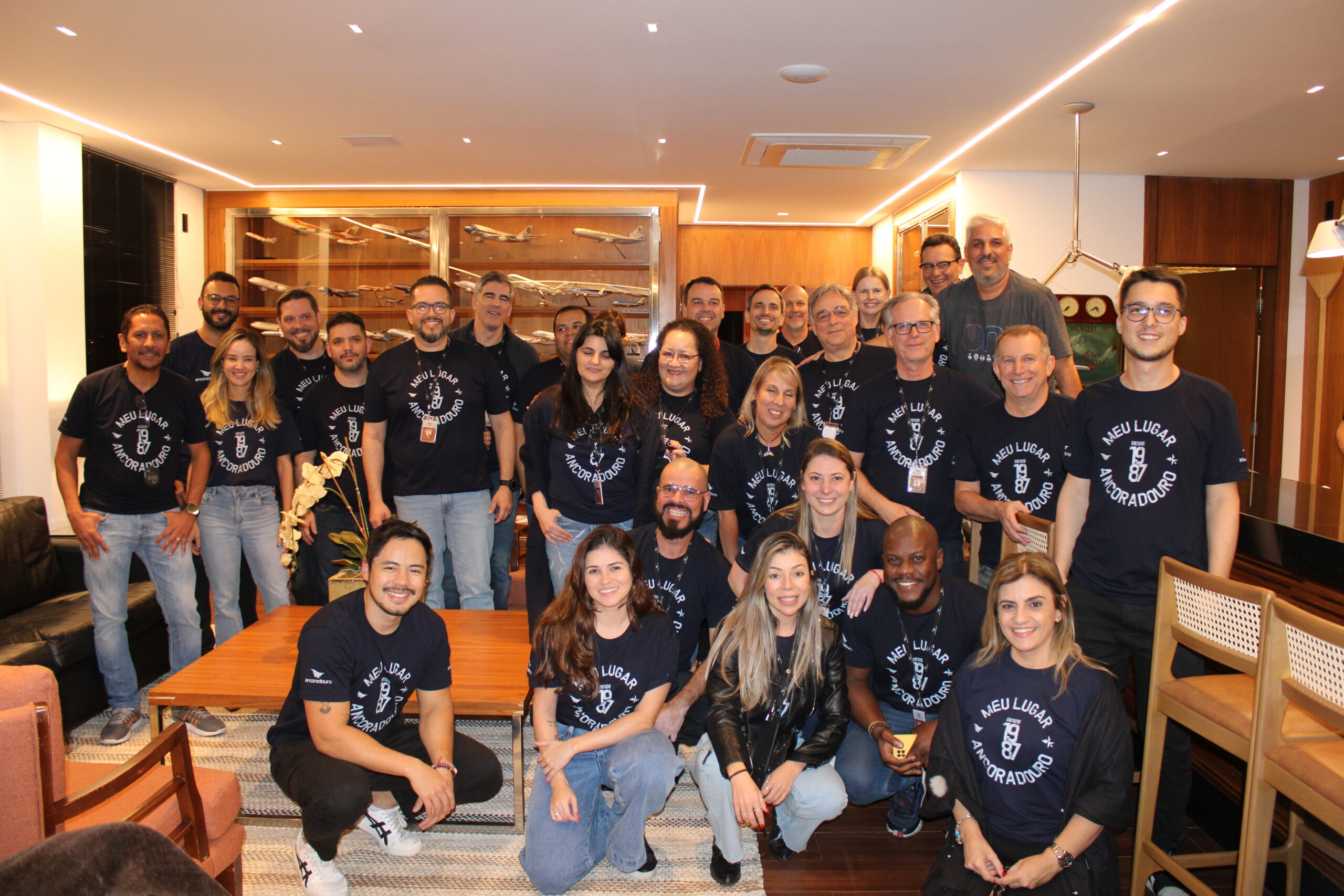 Equipe da Ancoradouro no Happy Hour de encerramento