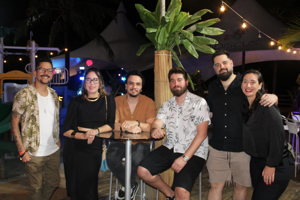 Equipe de marketing e grupos da VP
