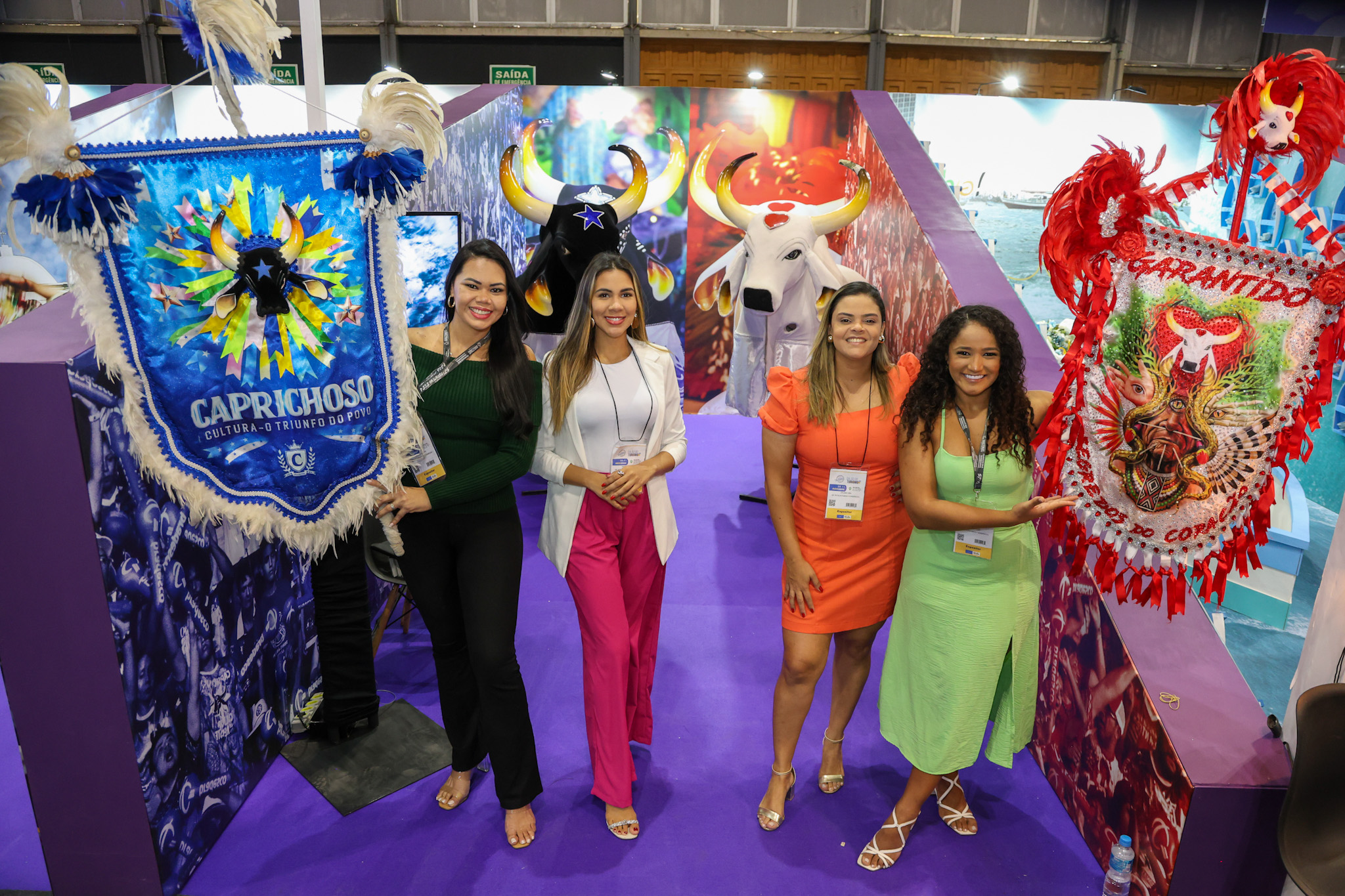 Erikarla Oliveira, Valéria Mendes, Leilane Lima e Hemilly Santos, da Amazonastur Erikarla Oliveira, Valéria Mendes, Leilane Lima e Hemilly Santos, da Amazonastur