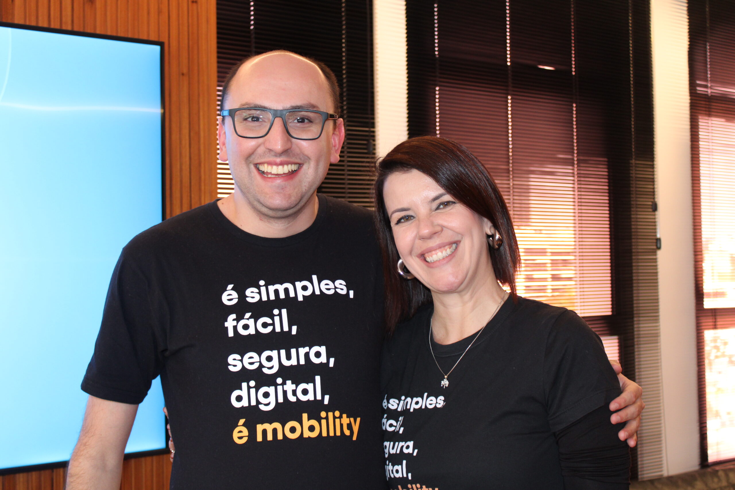 Felipe Becker e Michelle Tonon, da Mobility Felipe Becker e Michelle Tonon, da Mobility