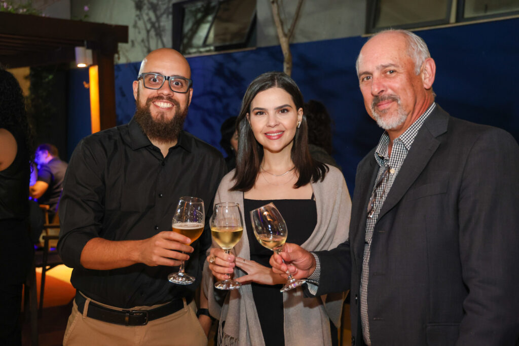 Gabriel Miranda, Natália Pelissari e Luiz Fernando Mathia, da GAV Resort