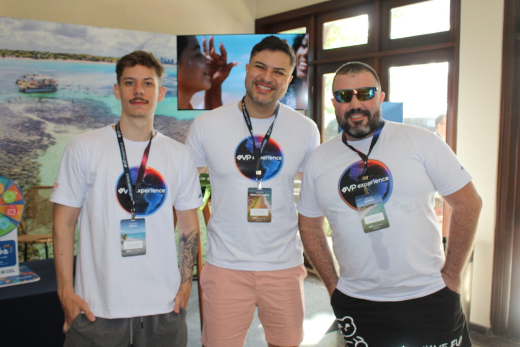 Gustavo de Souza, da Four Seasons Turismo, Wirley Rodrigues, Revelando o Mundo e Marcos da Silva, da Voar Alto