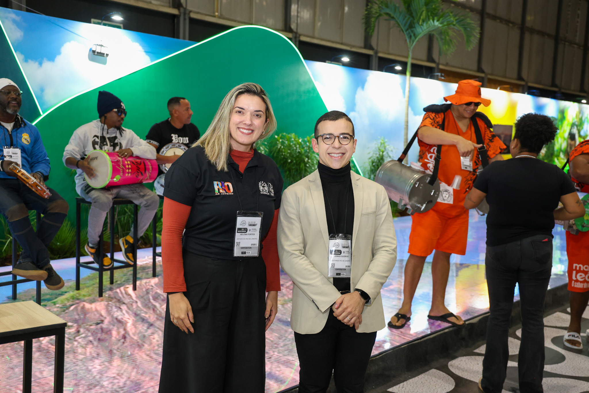 Helena Fortes e Jonas Queirós, da Setur-RJ Helena Fortes e Jonas Queirós, da Setur-RJ