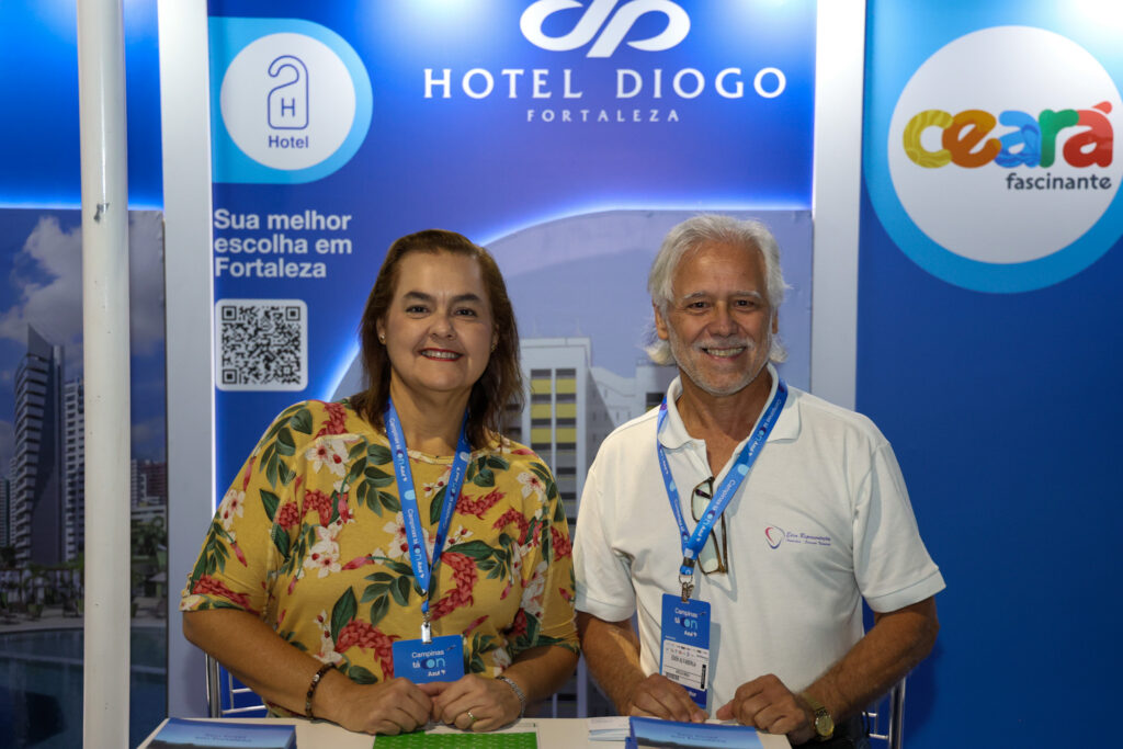 Helena Fraga e Eden Alvarenga, do Hotel Diogo