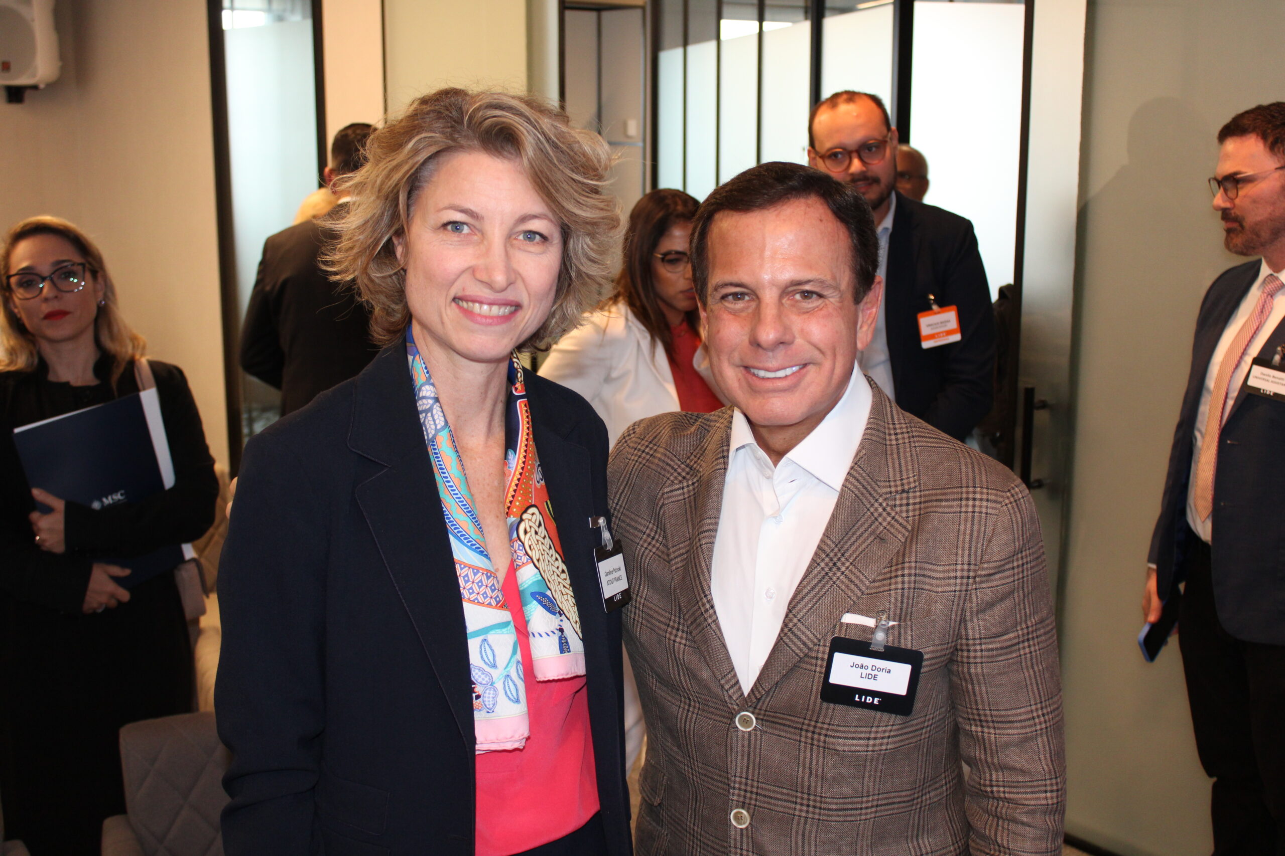 Caroline Putnoki, da Atout France com João Doria Caroline Putnoki, da Atout France com João Doria