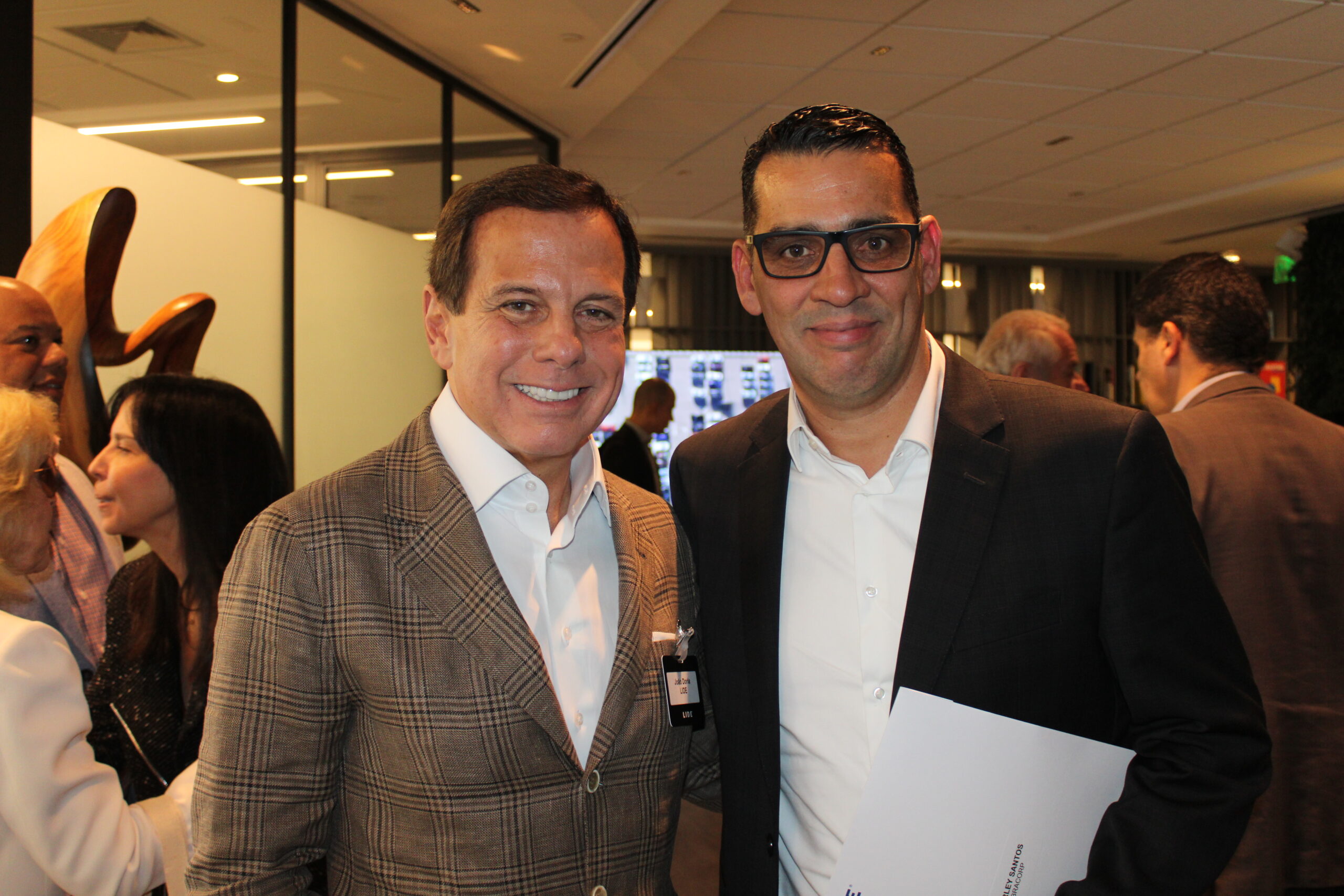 João Doria e Siderley Santos, da Abracorp João Doria e Siderley Santos, da Abracorp