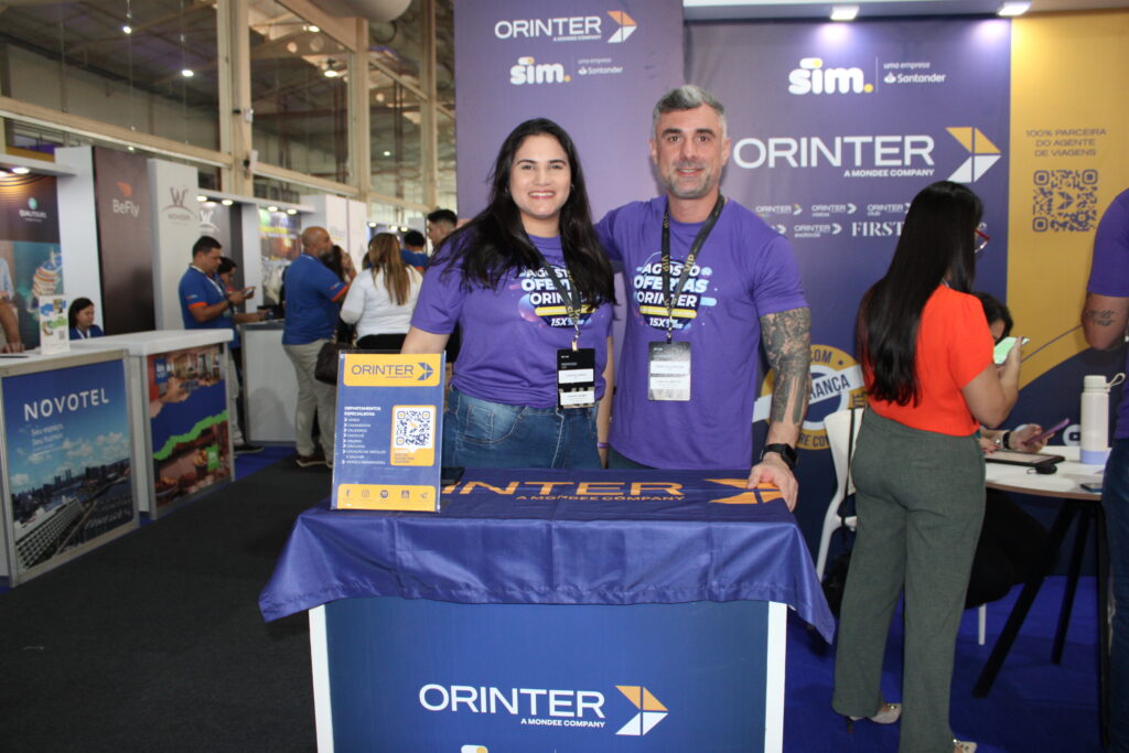 Pedro Hellmeister e Vanessa Garmes, da Orinter Tours & Travel