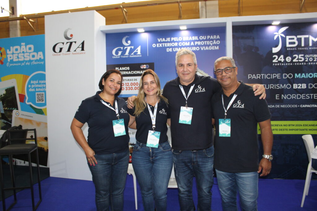 Maria Bezerra, Priscilla Bacalhao, Marcello Neves e Sérgio Santos, da Seguradora GTA 