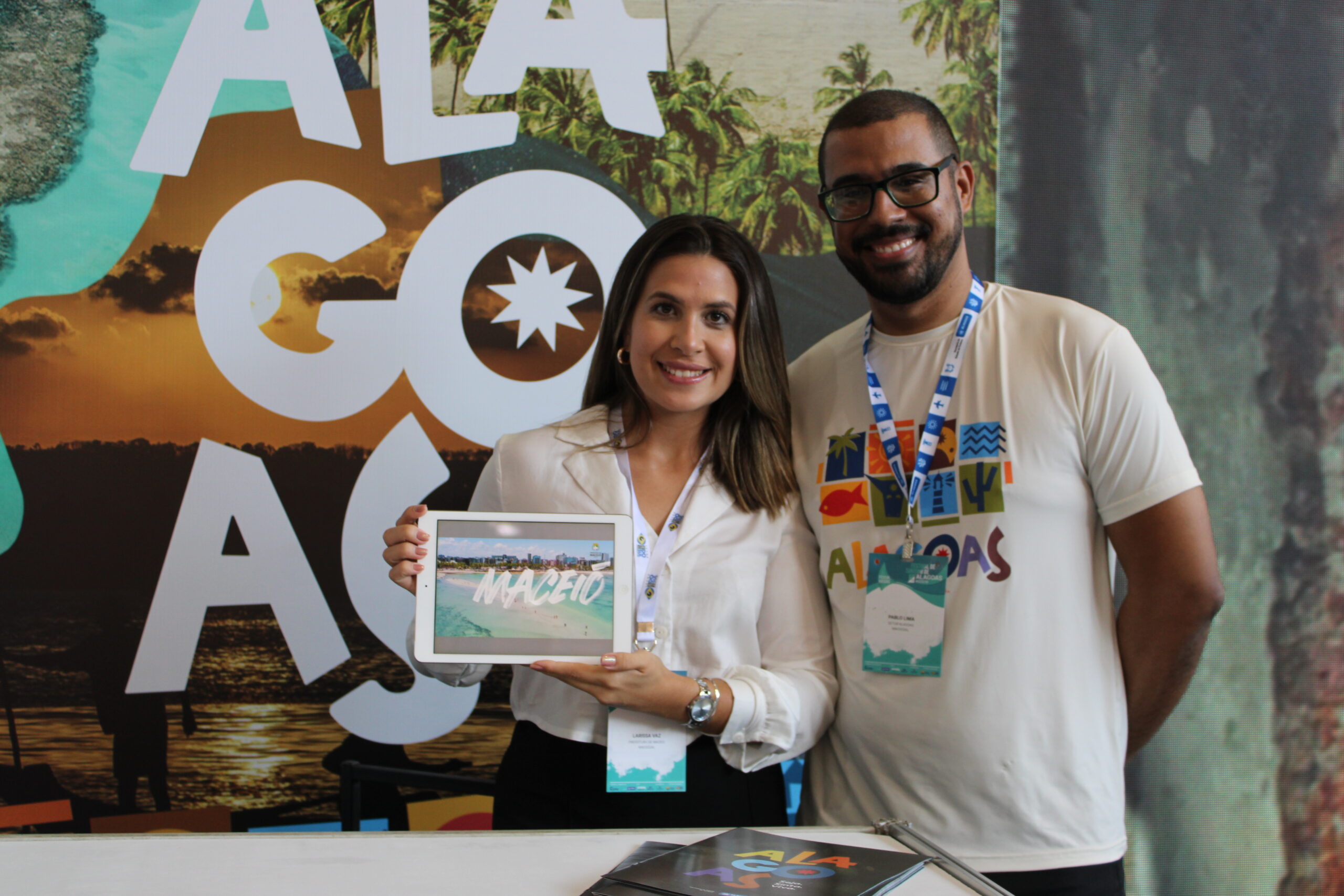 Larissa Vaz e Pablo Lima, da Setur Alagoas Larissa Vaz e Pablo Lima, da Setur Alagoas