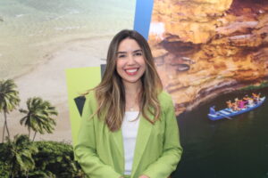 Secretária de Turismo do Alagoas, Barbara Braga, se fez presente durante Festur Alagoas (Manuela Miniguini/M&E)