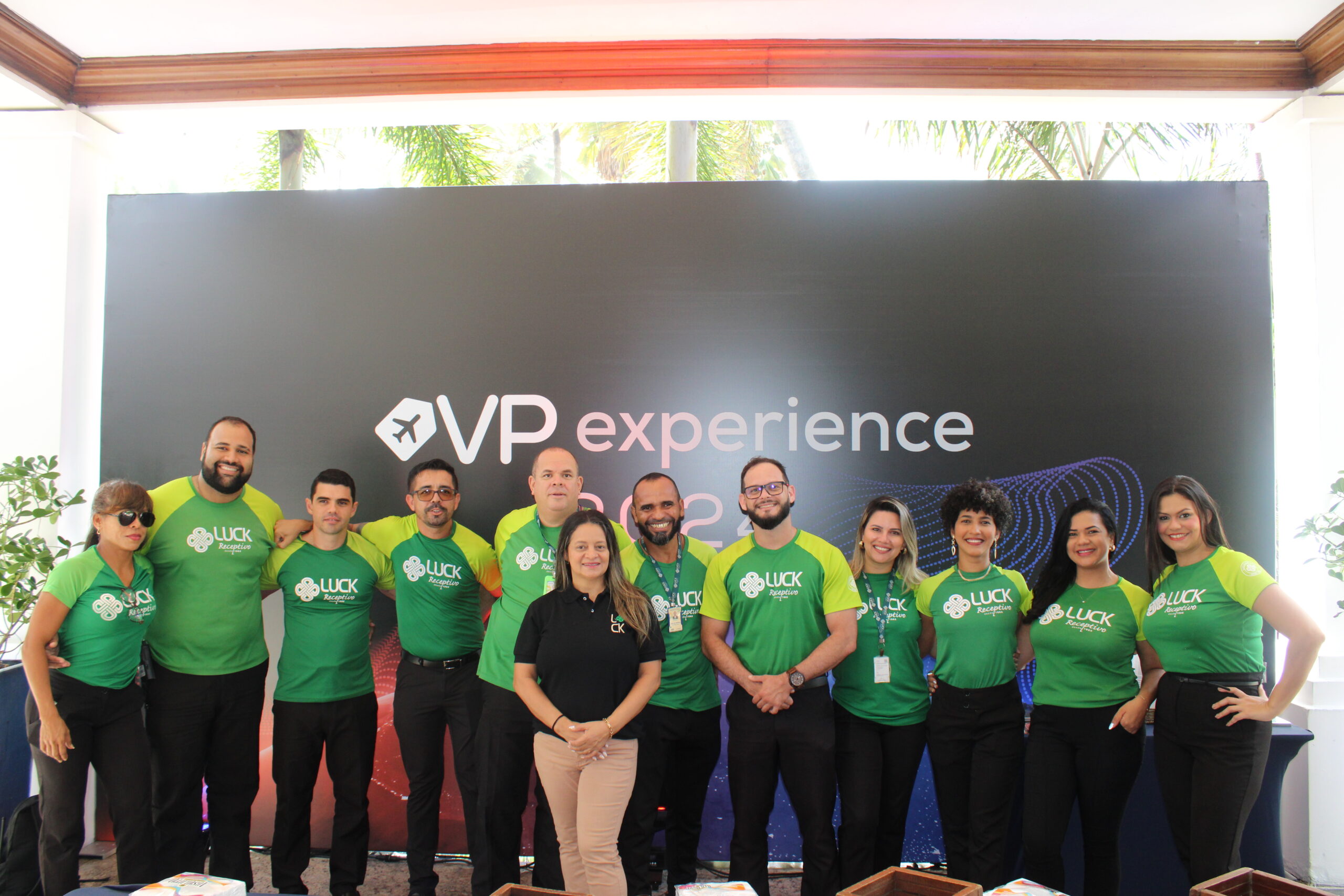 Equipe da Luck, responsável pelo terrestre do evento
