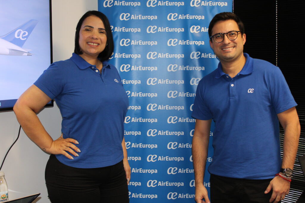 Márcia Silva e Paulo Barbosa, da Air Europa