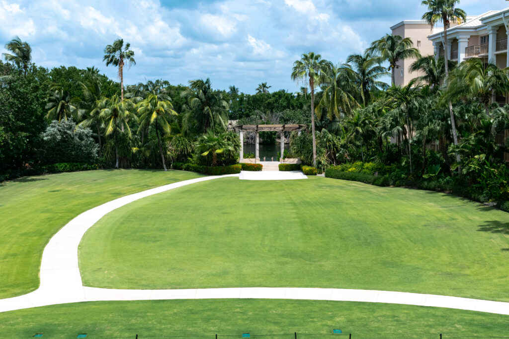 Pátio usado para casamentos no The Ritz-Carlton, Grand Cayman