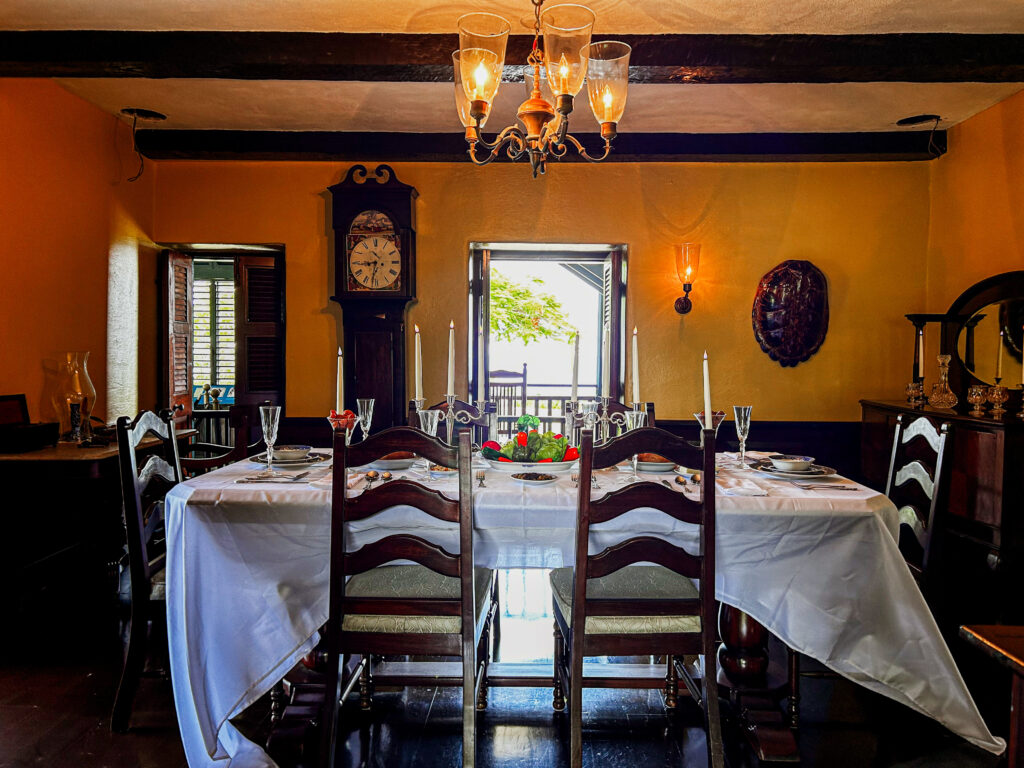 Sala de jantar do castelo Pedro St. James