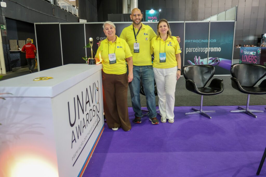 Inês Melo, Duda Slud e Ana Paula, da Unav