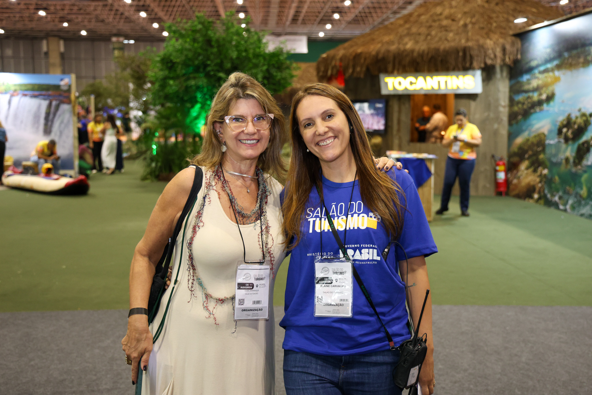 Isabel Barnasque e Elaine Carvalho, do MTur