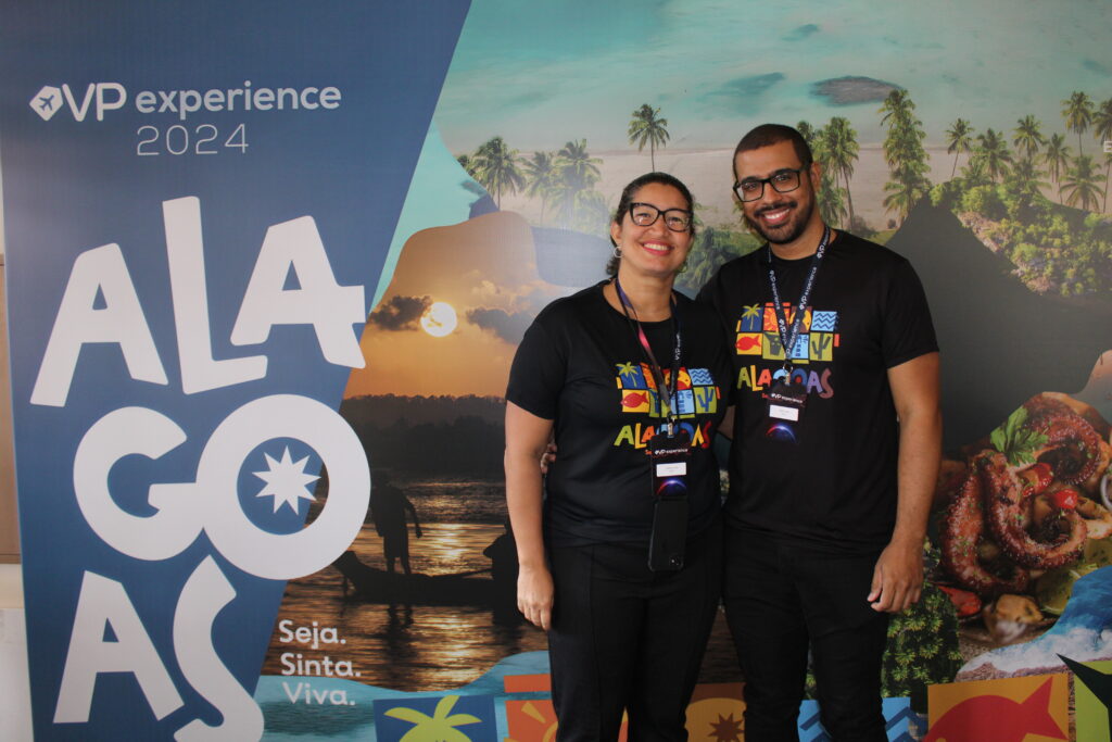 Ismaneia Lima e Pablo Lima, da Setur Alagoas