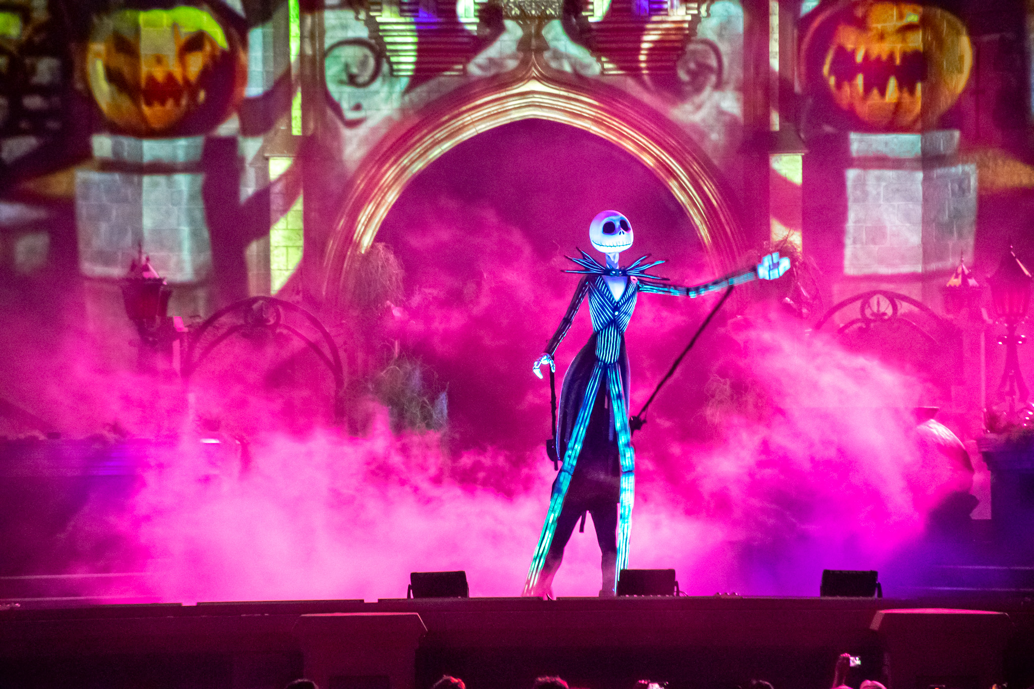 Jack Esqueleto abriu o show principal de Halloween Jack Esqueleto abriu o show principal de Halloween
