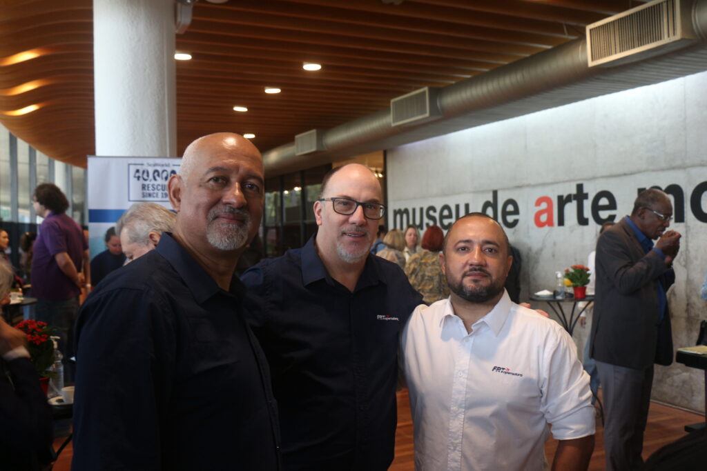 José Feitosa, Rodrigo Pereira e Ary Xavier, da FRT Operadora