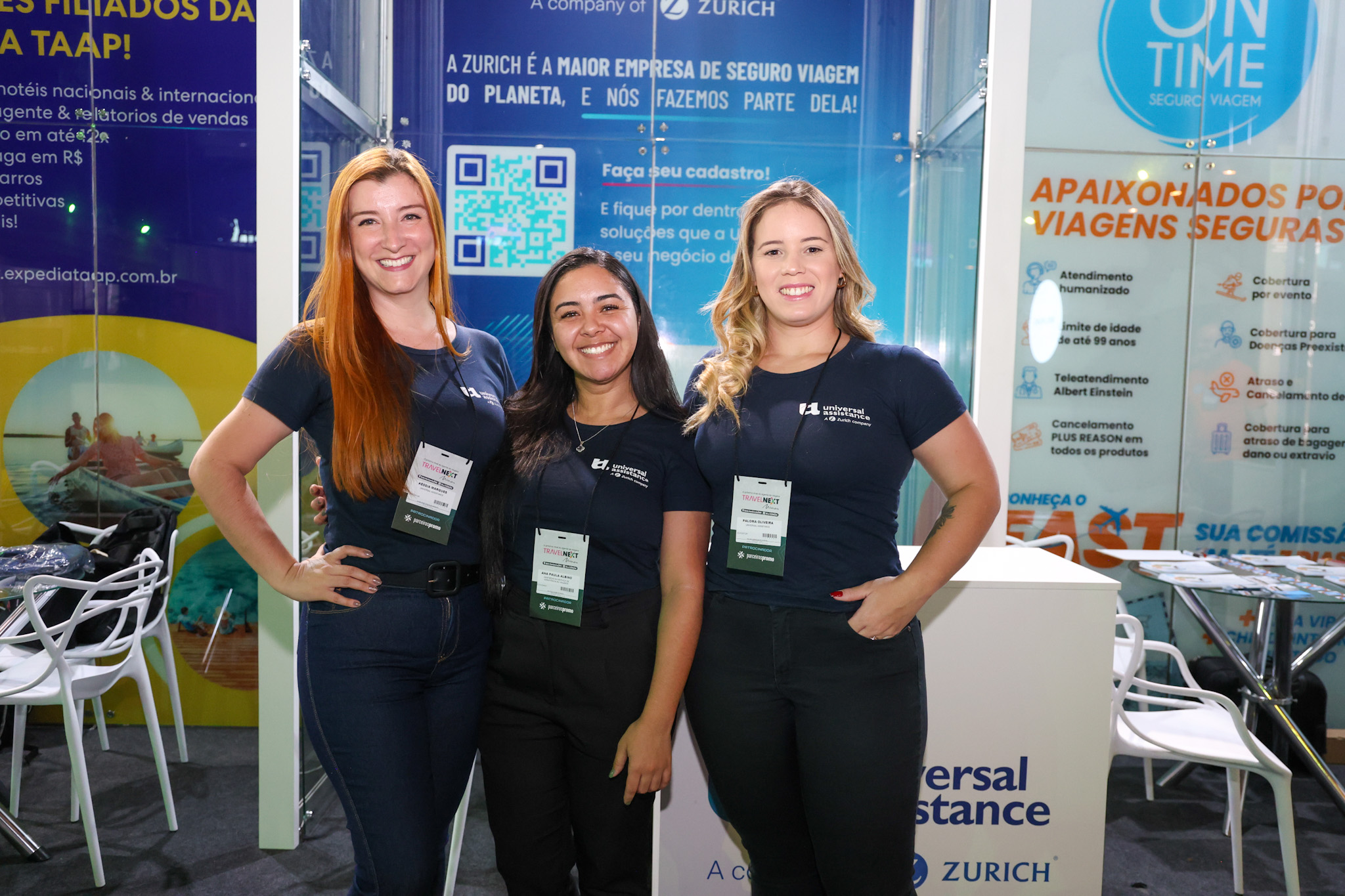Késsia Marques, Ana Paula Albino e Paloma Oliveira, da Universal Assistance Késsia Marques, Ana Paula Albino e Paloma Oliveira, da Universal Assistance