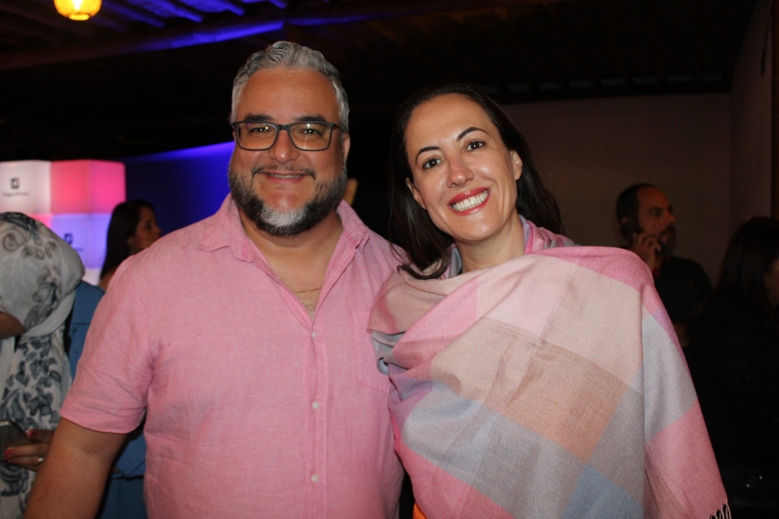 Leandro Matos, da VP e Katchuska Trentin, Trip Turismo
