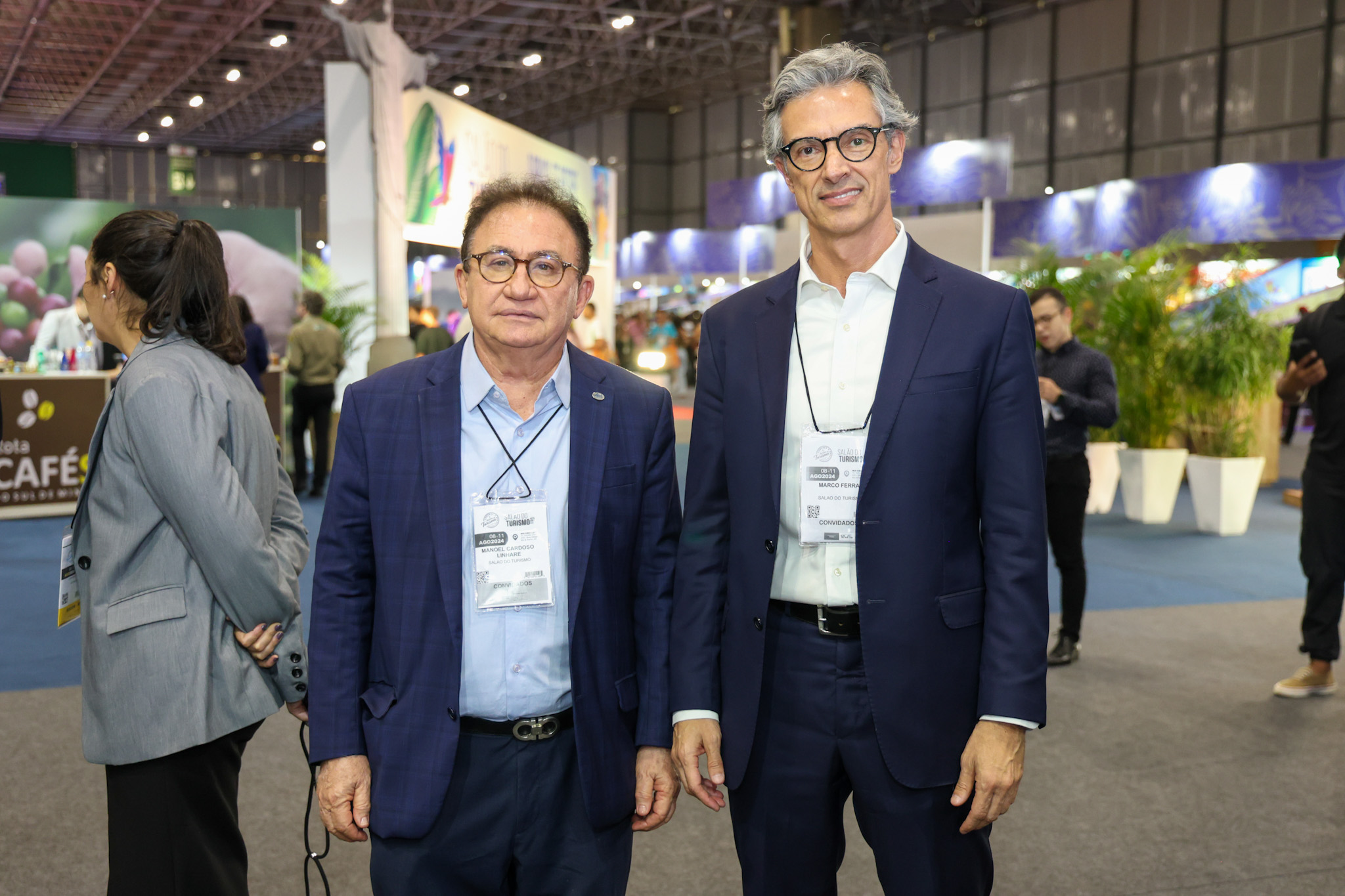 Manoel Linhares, da ABIH Nacional e Marco Ferraz, da Clia Brasil
