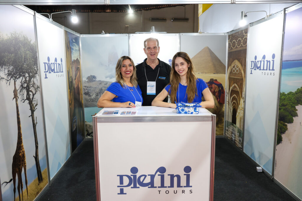 Maria Teresa, Ana Emília e Normando Pierini, da Pierini Tour