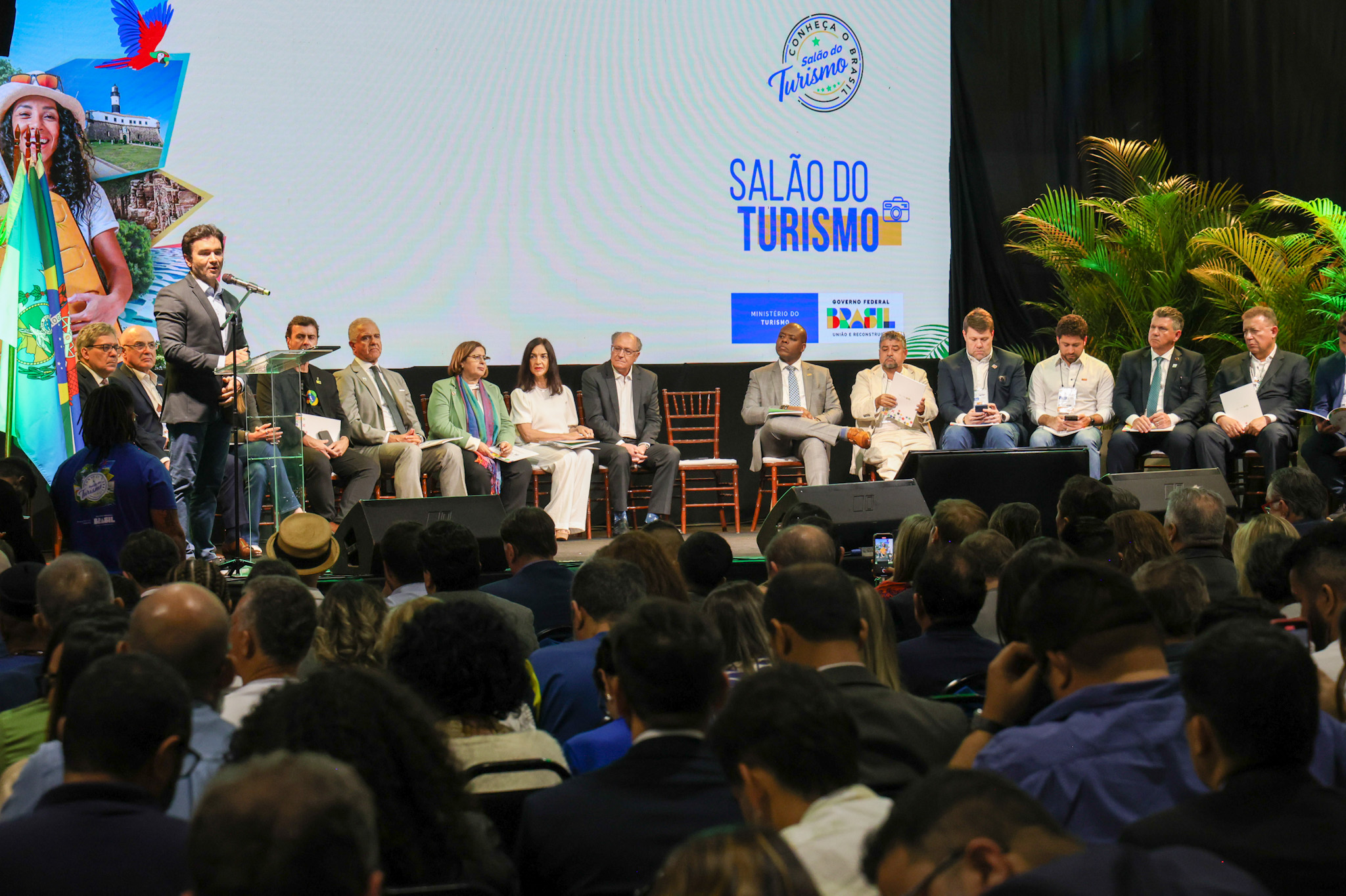 Lula publica decreto com Plano Nacional de Turismo para o período de 2024-2027 1 Ministro do Turismo na abertura do Salao do Turismo 1 Lula publica decreto com Plano Nacional de Turismo para o período de 2024-2027