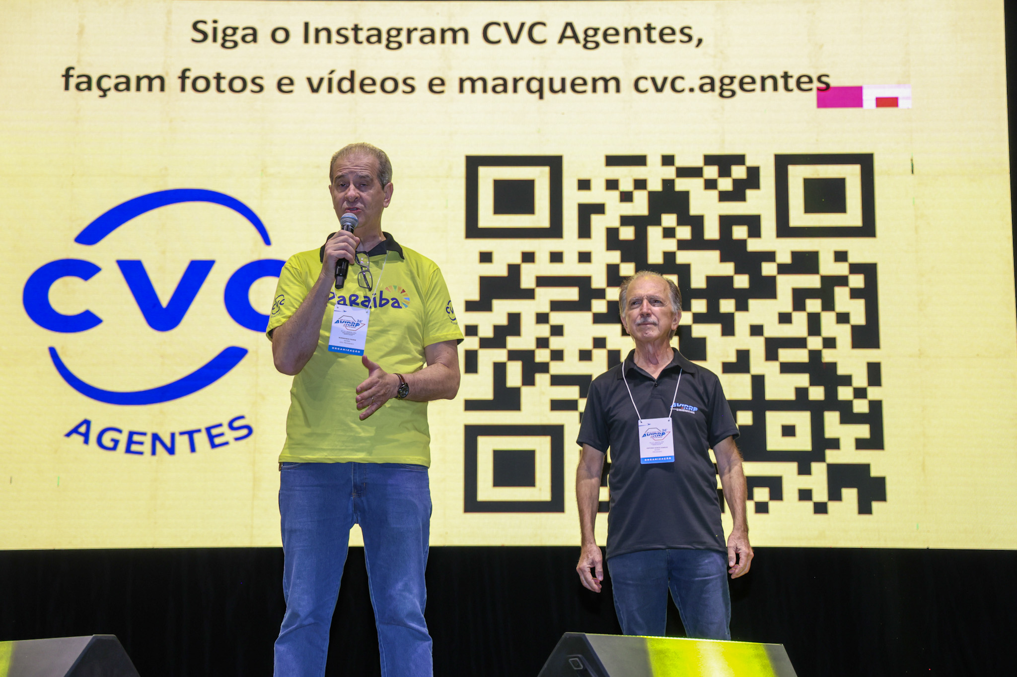 Normando Pierini, vice-presidente da Avirrp e Antônio Sérgio Ignácio, presidente da Avirrp